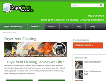 Tablet Screenshot of dryerventcleaner.ca